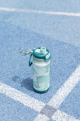 ZULU Powerfill Pro 18oz Kids Stainless Steel Water Bottle with Quick Fill Lid, Triple Wall Vacuum Insulated, Leak Proof Locking Lid, Sip & Chug, Reusable, BPA Free, Dishwasher Safe, Green Camo - color: Green Camo