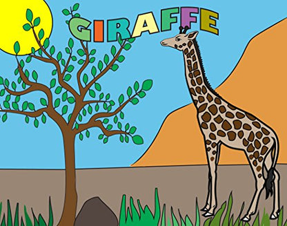 Gigantic Animal Coloring Book for Toddlers & Preschoolers – 60 Fun Pages – Jumbo 11x14 Size – Easy Animal Pictures – Thicker Paper – Crayons Included - Made in USA by Debra Dale Designs
