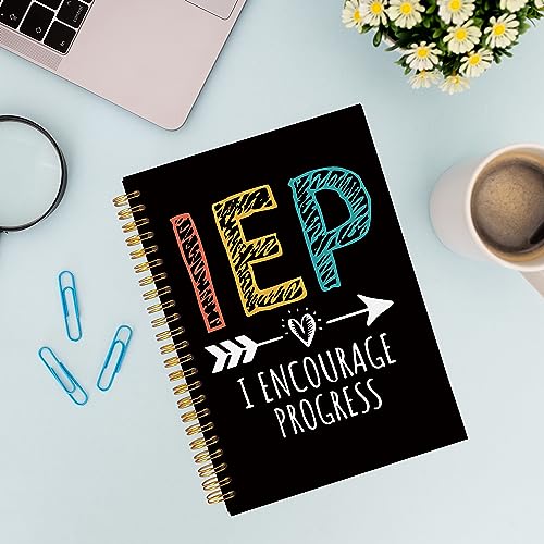 VNWEK Special Education Teacher Gifts,Teacher Notebook,IEP Teacher Gifts,IEP Teacher Must Haves,IEP I Encourage Progress,Special Education Teacher Spiral Notebook Journal 5.5x8.3 Inch - color: jsj-notebook-1