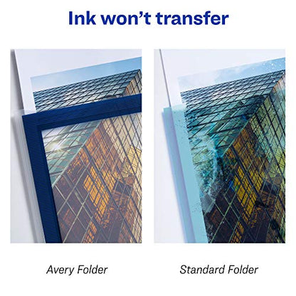 Avery Flexi-View 6 Pocket Organizer, Holds up to 150 Sheets, 1 Blue Organizer (47696) - style: 1 Pack
