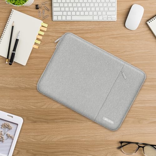 MOSISO Laptop Case 12.3 inch, 11.6-12.3 inch Laptop Sleeve Compatible with MacBook Air 11.6, Acer HP Dell Lenovo Samsung, Surface Pro, Polyester Vertical Computer Sleeve Bag with Pocket, Gray - color: Gray, size: 12.3 inch