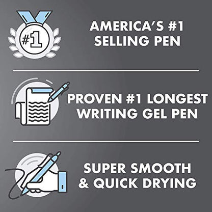 PILOT G2 Premium Gel Pens, 1.0mm Bold Point, Pack of 10 | Refillable & Retractable, 5 Black & 5 Blue Ink Pens
