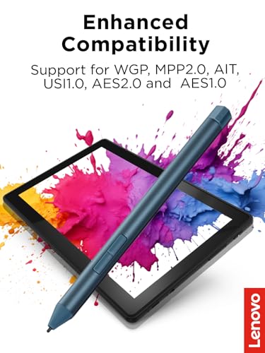 Lenovo Digital Pen 3 for Laptops, Supports Multiple Protocols, Advanced Tilt Recognition, Tidal Teal - style: Digital Pen 3