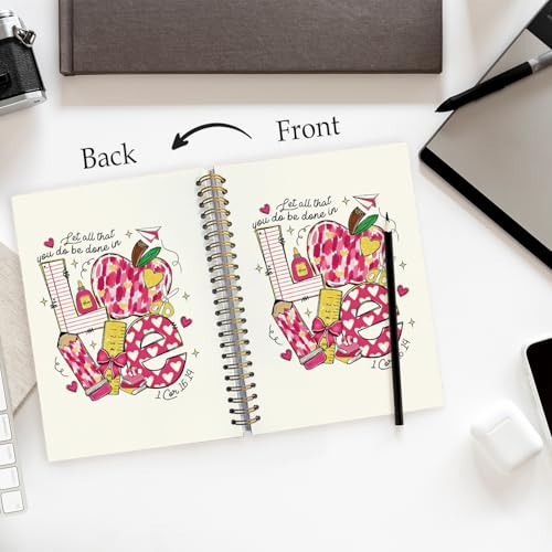 Teacher Spiral Notebooks, Teacher College Ruled Spiral Journal Notebook Gift, Best Teacher Appreciation Gifts for Women, 5.5x8.3 Inch - color: Best