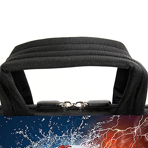 AMARY 13" 13.3" laptop sleeve chromebook case adjustable shoulder strap with handle accessory pocket (Baseball) - color: Baseball