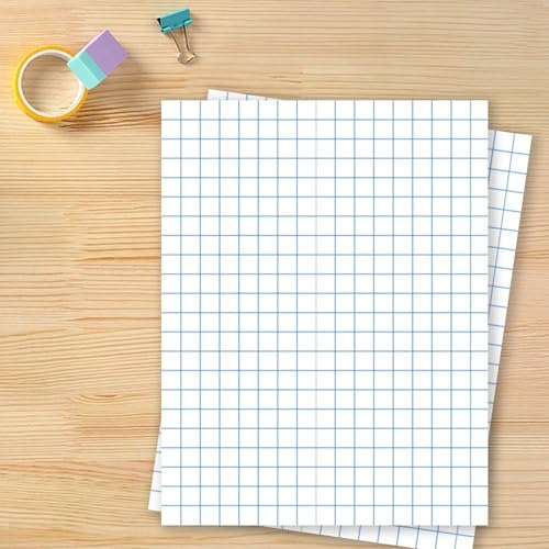 PAPER GRAPH 8.5X11 1/2 RULED SCHOOL SMART 50 SHTS PK OF 12