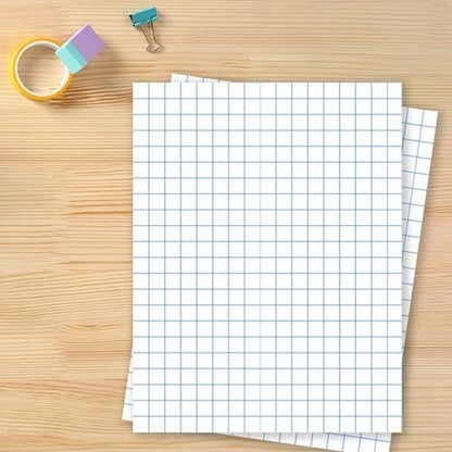 PAPER GRAPH 8.5X11 1/2 RULED SCHOOL SMART 50 SHTS PK OF 12
