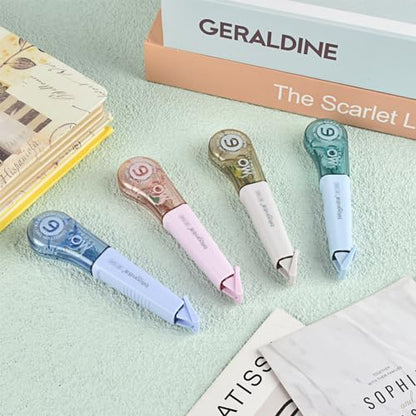 Temiary 8 Pcs Correction Tape Pens, Aesthetic for Instant Correction, Easy to Use, Pen Shaped Applicator for Office School Supplies, 1/5 Inch x 236 Inches