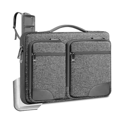 Hseok Laptop Case 15 15.6 16 inch Sleeve with Handle and Hidden Straps,Compatible with MacBook Neo 16",MacBook Pro Air 16" 15", 360°Protective PC Briefcase with 4 Pockets for Accessories,Grass ash - color: Grass Ash