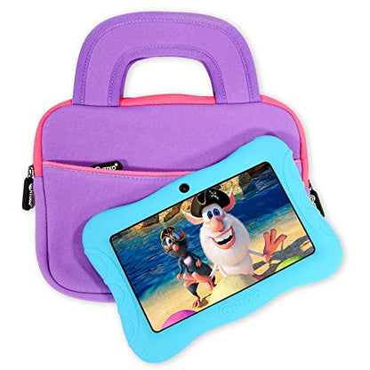 Contixo 10" Protective Sleeve Bag - Compatible with K102 & K103 Kids Tablets, Shockproof & Water-Resistant Carrying Case (Purple) - color: Purple