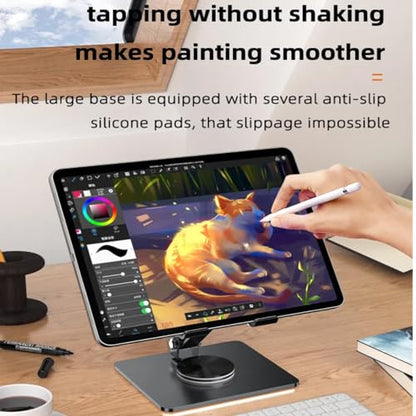 Drawing Tablet Stand - 360Adjustable Holder for 4-17.3"Inch Tablets & iPads Pro/Air