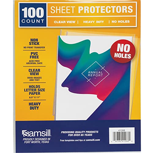 Samsill No Hole Sheet Protectors