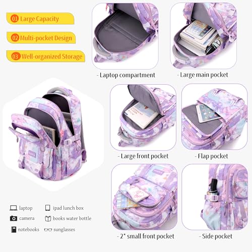 Kids Rolling Backpack for Girls School Backpack with Wheels for Boys Wheeled Bookbags Roller Trolley Bags for Primary Students, 6-Wheel Dark Blue - color: 6 Wheels Dark Blue