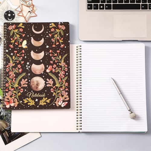 Spiral Notebook - Notebooks Spiral Bound with Back Pocket, Journal Notebook | Spiral Journal for Women, 8.5" x 10.5", 144 Pages, College Ruled Writing Notebook, 100gsm Paper, for Office & School