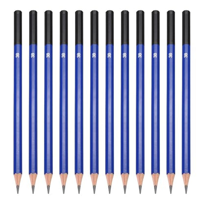 PATIKIL 3B Drawing Pencils for Sketching, 12PCS Sketch Pencils for Drawing Art Pencils Graphite Wood Pre-sharpened for Drawing Sketching Artists, 3B Pencils - size: 1 Count (Pack of 1), style: 3B