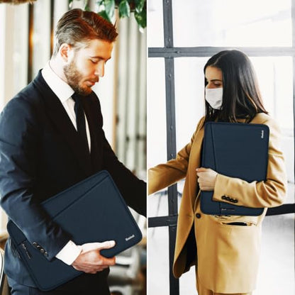 Laptop Sleeve 14 inch, Traveling Water Resistant Laptop Case with Pocket, Shockproof Protective Carrying Notebook Cover Compatible for 14 Inch MacBook Air/Pro, HP, Lenovo, Dell, ASUS, Dark Blue - color: Dark Blue, size: 14 Inch