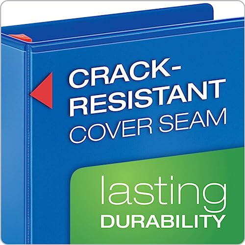 Tops Products 26332 Clearvue Binder, D-Ring, 3-Inch Capacity, 11-Inch x8-1/2-Inch, Blue - color: Blue, size: 3-Inch