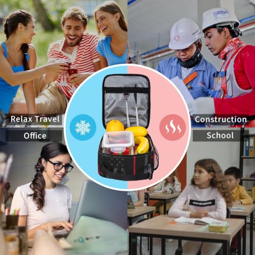 Weightlifting American Flag Lunch Bag 10In | Insulated Lunch Box Reusable Tote Bag For Picnic Office For Women Men - color: Style 1