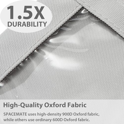 SPACEMATE Binder Pencil Pouch Case Box Bag for 3 Ring Binder School Supplies Girls Boys Kids, Clear Preppy Stuff Large Aesthetic Pen Organizer, Back to College Stationary, 1 Pack, Gray - color: Gray