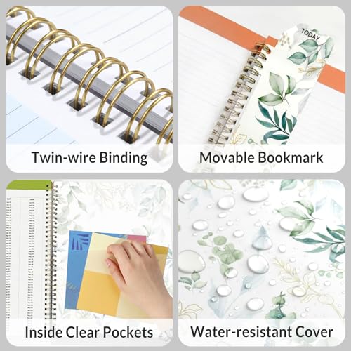 SUNEE Teacher Planner 2026-2027 Academic Year, Lite Lesson Planner Book with 7 Periods Jul 2026 - Jun 2027, 8.5"x11" Daily Weekly and Monthly Organizers, Plan Book with Pocket, Color Tabs, Full Leaf - color: Full Leaf