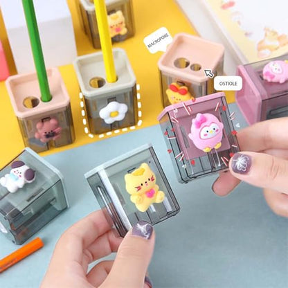2PCS Pencil Sharpener 2PCS Pencil Sharpener, Lip Liner Sharpener, sharpened Pencil, Children's Pencil, Office Supplies, School Supplies, School Halloween Gifts, Christmas Gifts (Butterfly) - style: Butterfly