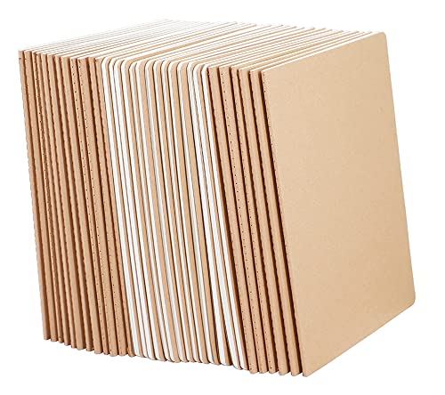 32 Pack Notebook Journals for Travelers, Students and Office, Writing Diary Subject Notebooks Planner with Thick Paper, 60 Pages, 30 Sheets, 8.3x5.5 inch, A5 Size, Travel Journal Set (Blank) - style: 32pack blank page