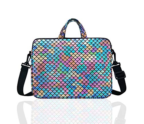 11.6-Inch Laptop Shoulder Messenger Carrying Bag Case Sleeve For 11" 11.6" 12" 12.5 inch Macbook/Notebook/Chromebook - color: Colorful