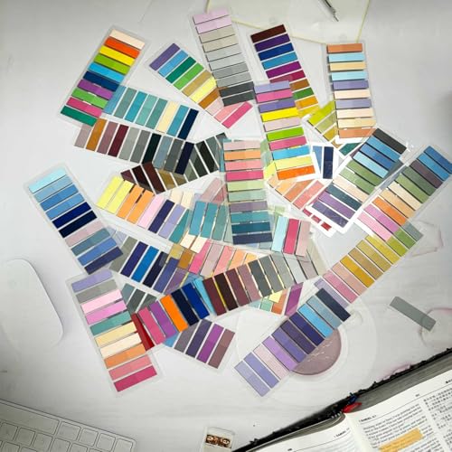 ELII 3600pcs Book Tabs,Writable Translucent Tabs for Annotating Books | Transparent Sticky Notes,Page Markers for Notebooks, Writable and Repositionable,Book Flags Strip Index Tabs,Bible Study - style: 3600pcs