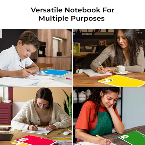 Rosmonde 2000 Packs (Pallet) 3 Subject Notebooks, Spiral Notebook Bulk, College Ruled, Pallet of Notebooks,150 Sheets (300 pages),8 x 10-1/2",Bulk Spiral Notebooks for School & Office,4-7 Days Transit - size: 2000 Pack | Full Pallet, style: 3 Subject - So