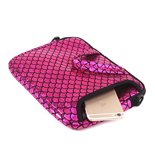 11.6-Inch Laptop Shoulder Messenger Carrying Bag Case Sleeve For 11" 11.6" 12" 12.5 inch Macbook/Notebook/Chromebook - color: Purple