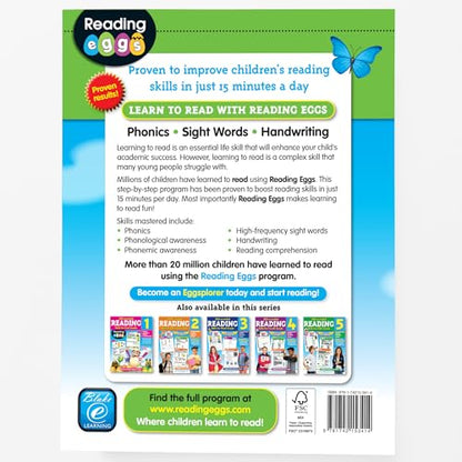 Kindergarten Reading Workbook Ages 4–6: 240 Essential Reading Lessons – Phonics, Sight Words, Handwriting, Reading Practice & Comprehension, Yearly Planner, 278 Full-Color Pages – Reading Eggs