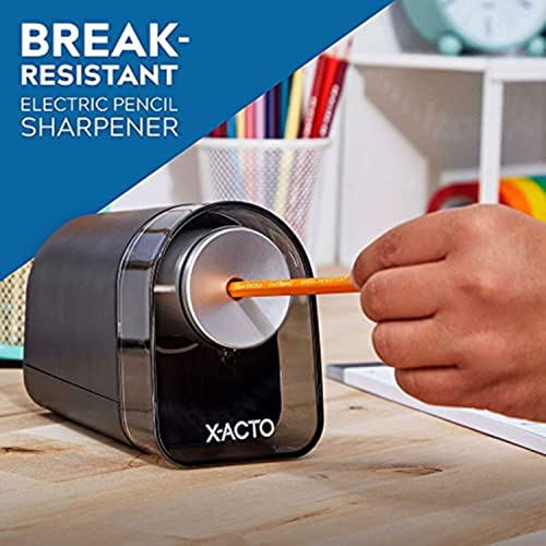 X-ACTO XLR Electric Pencil Sharpener, Black, 1 Count - Back to School, Teacher, Classroom Supplies - size: 1 Count (Pack of 1)