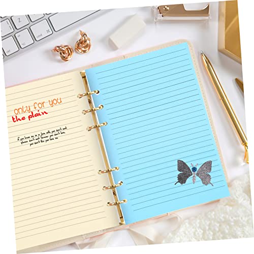 NUOBESTY 50pcs Planner Refill Paper Loose Leaf Binder Filler Paper College Ruled Notebook Refills