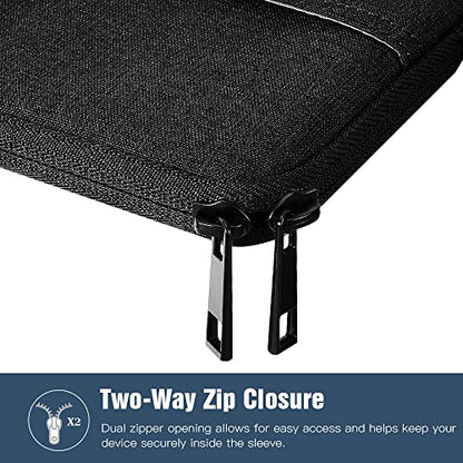 TiMOVO 9-11" Tablet Sleeve Bag, Black | Fit iPad 11" A16 2025 / 10.9"/10.2" / Air 11" 5/4 Gen / Galaxy Tab A9+/A11Plus 11", Fit Smart Keyboard - color: Aa-Black, size: 9-11 Inch