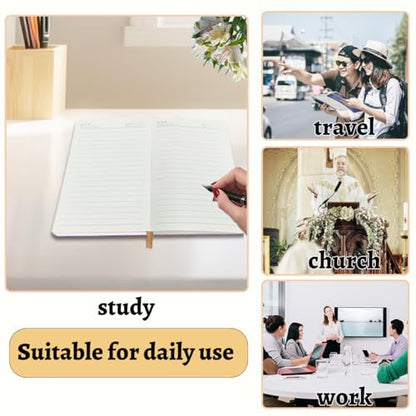 Christian Purple Hard Shell Journal Notebook, Bible Gifts for Women, College Ruled Notebook, Inspirational Hardcover Notebooks, Journals for Writing Planner Note Taking 200 Sheets (5.8 x 8.3) - color: Multi 1149