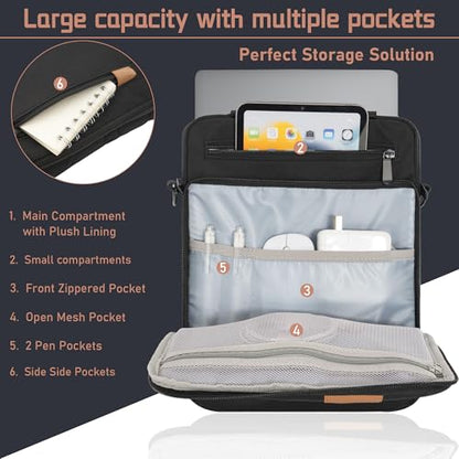 15 inch Laptop Sleeve Bag,Padded Protective Travel Carrying Case for New 15"/15.3" MacBook Air M5 M4 M3 M2 2026-2023,Dell XPS 15 Plus,15 Inch Surface Laptop 7/6/5/4/3,Galaxy Tab S9 Utra 14.6" - color: Black, size: 15 Inch