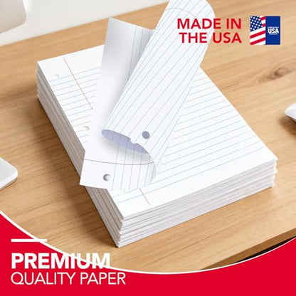 KAISA Filler Paper Loose Leaf Paper, Wide Ruled Paper, 8"x10-1/2", 3-Hole Punched Binder Paper For 3-Ring Binders,150 Sheets/pack 3Pack, F15001W - color: Wide, size: 3pack