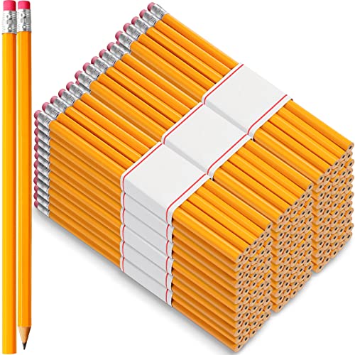 Epakh 800 Pieces #2 HB Pencils with Eraser, Unsharpened Graphite Wood Satin-smooth Finish Pencils Bulk for Office School Supplies