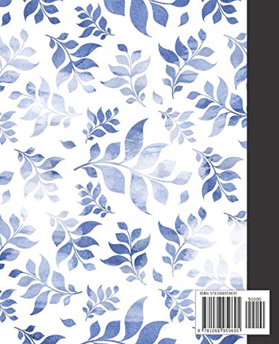 Composition Notebook: 7.5 x 9.25, College Ruled, 110 Pages, Pretty Cover Notebook for Girls Teens Women