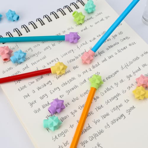 Mr. Pen- Pencil Top Erasers, 48 Pack, Latex-Free | No-Smudge Cap Pencil Erasers for Precise Erasing, Kids, Teachers, Studying Supplies - color: Pastel, size: 48 Pack