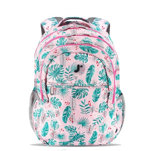 J World Cornelia High School Backpack for Women. Cute Bookbag for Teen Girls, Palm Leaves - color: Palm Leaves