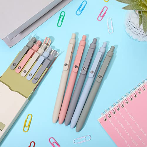 Sherr 50 Pcs Black Gel Ink Pens Bulk Retractable Ballpoint Pen Quick Dry 0.5mm Fine Point Smooth Writing Instrume Back to Shcool Gift for Student Classroom Coworker Teacher Staff Writing, 5 Colors - color: Black