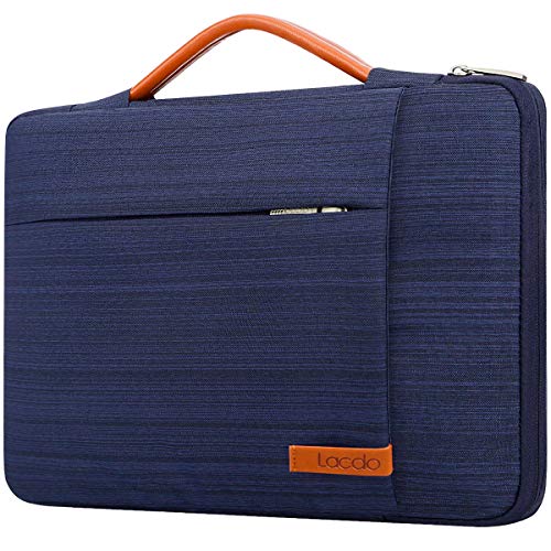 Lacdo 360° Protective Chromebook Case 11 Inch Laptop Sleeve for 11 Inch Acer HP Dell Samsung ASUS Chromebook Spin 311, 13 Inch Microsoft Surface Pro 11th Copilot+PC/10/9/8/X Computer Bag, Blue - color: Blue, size: 11-11.6 Inches