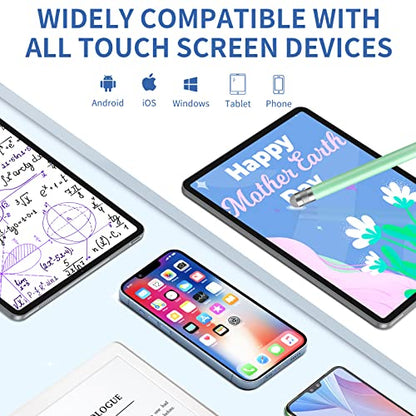 Stylus Pens for Touch Screens, 4PCS Stylus Pen for iPad with Precision Double Fiber Tips, Compatible with Apple iPad/iPhone/Android/Tablets and Other Capacitive Touch Screens