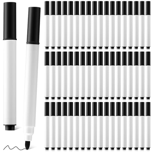 Fullhawl 300 Pcs Dry Erase Markers Bulk Fine Tip Whiteboard Markers Assorted Colors, Low Odor Easily Erase for Office School Classroom Home (Black) - color: Black