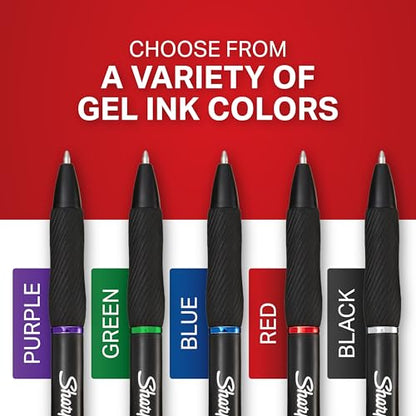 Sharpie S-Gel Gel Pens, Bold Point (1.0mm), Black Ink, Smear-Resistant, 12 Count - Smooth Writing, Back to School Essentials, Office Supplies - size: 12 Count (Pack of 1)