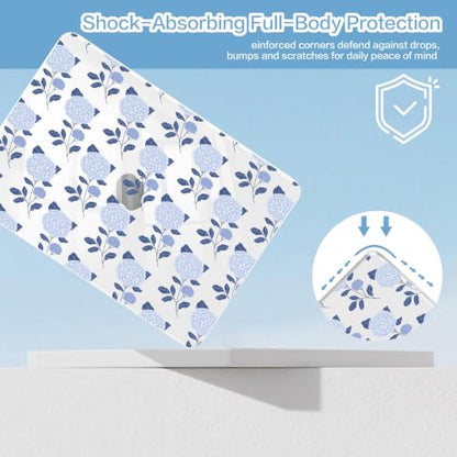 Teryeefi for MacBook Neo Case 13 inch 2026 Release Model A3404,with A18 Pro Chip, Hard Shell Cover with Keyboard Cover, Screen Protector, Blue Hydrangea - color: Blue Hydrangea