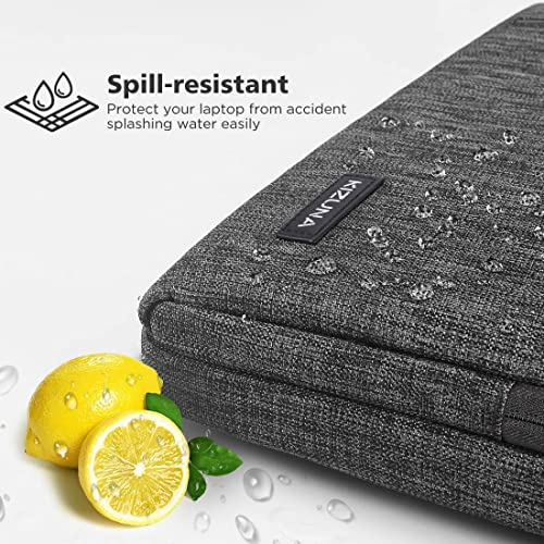KIZUNA Laptop Bag Case 15.6 Inch Computer Shoulder Messenger Sleeve Briefcase For 16" MacBook Pro M1 M2 Max/MacBook Air 15 M2/16 Lenovo IdeaPad Flex 5i/Thinkbook 16+ /Dell XPS 15, Grey - color: Grey, size: 15-15.6 Inch