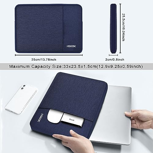 Hseok Laptop Case 13.3-14 Inch Sleeve, Water-Resistant Computer Bag Compatible with MacBook Neo/Pro 14" M5/M4/M3/M2/M1 and All 13.3" Mac Air/Pro, XPS 14 and Most Popular 13.3"-14" Notebook，D01B01 - color: D01B01, size: 13.3"