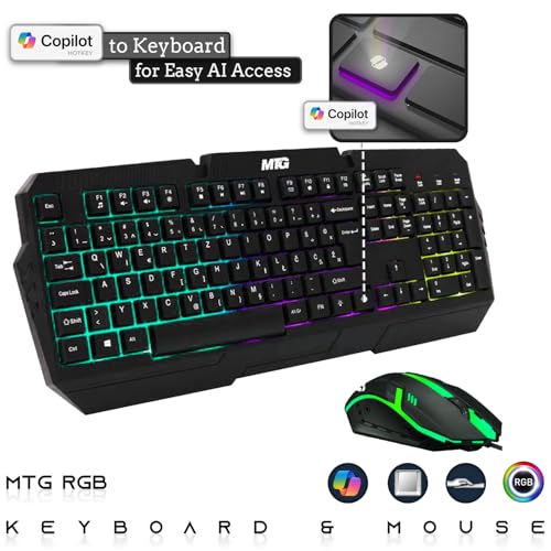 TechMagnet Zeus Pro 8 Gaming Desktop PC, Intel i5, GT 1030, 8GB ARGB RAM, 256GB SSD+1TB HDD, 27 Inch Curved Monitor, RGB Keyboard Mouse, Speaker, Headphone, USB WiFi BT, Webcam, Win 11 (Renewed) - color: 27 Inch, size: 256GB SSD / 1TB HDD